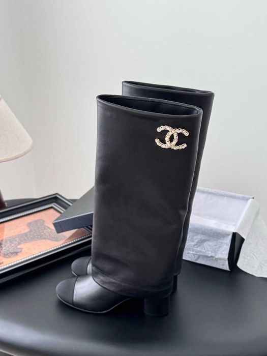 Cizme Chanel -piele naturala 100% premium prezentare completa