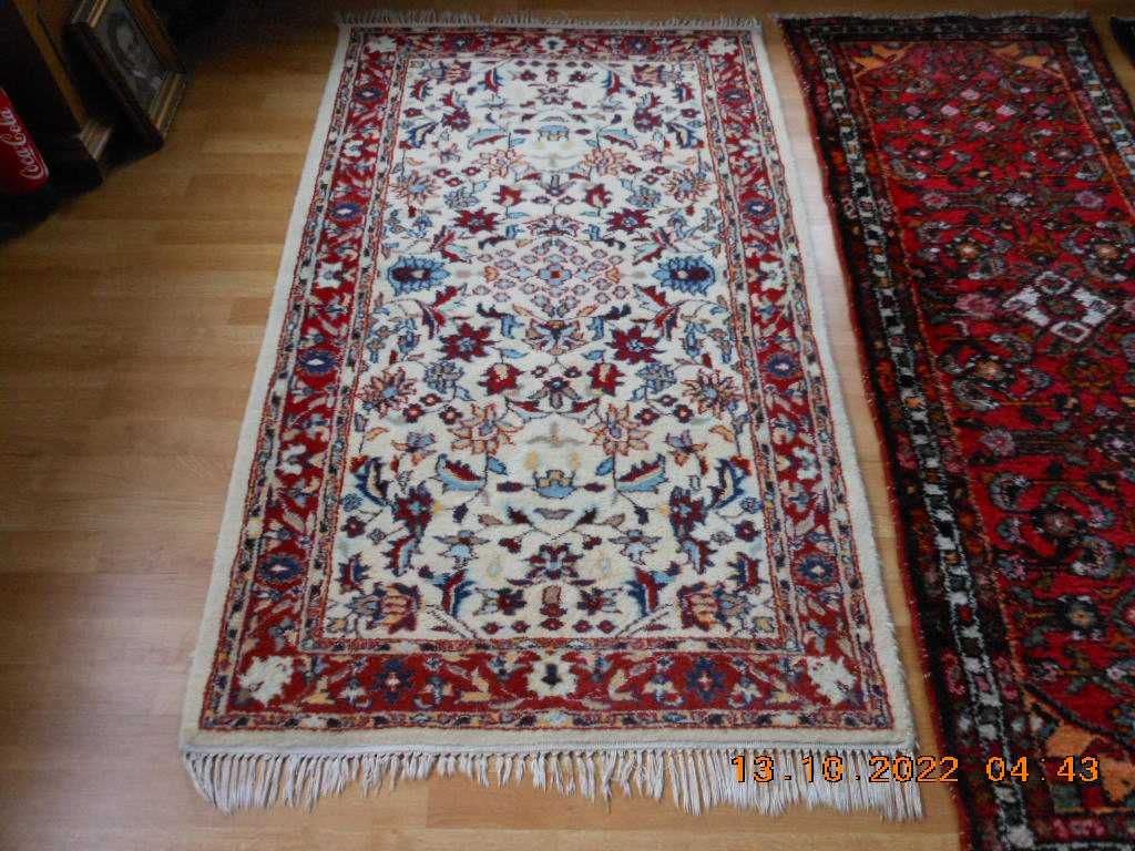 covor lana % 285/58 traversa manual traditional persan iran vechi