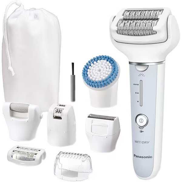 Epilator PANASONIC 60 pensete 3 viteze 8 accesorii Wet&Dry acumulator