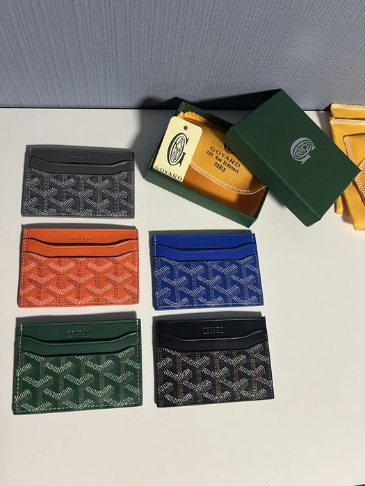 Portcard Goyard Piele Premium Cardholder Verde