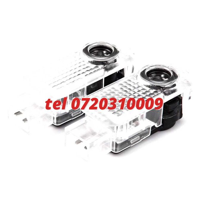 Set Lampi Led Holograme Proiectoare Logo Portiera Audi A3 A4 A5 A6 Q3
