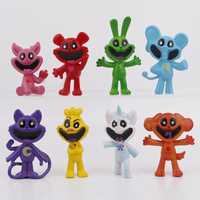 Set cu 8 figurine Smiling Critters, Creaturi zambitoare, CatNap, NOI