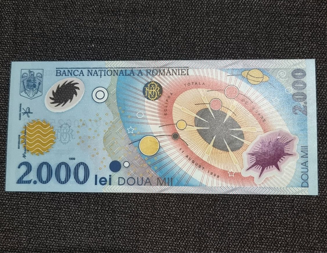 Bancnota 2000lei eclipsa