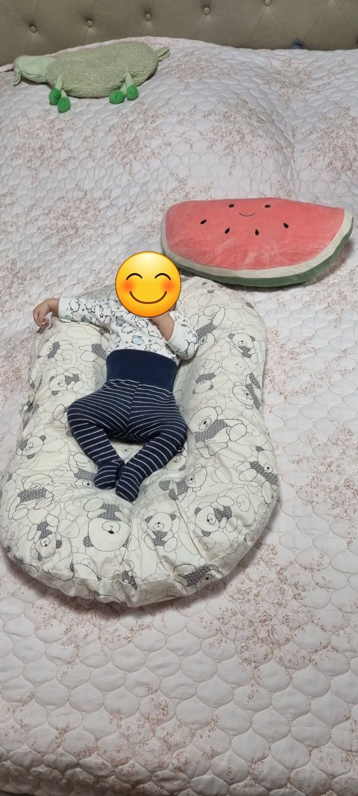 Продам кокон для новорожденных б/у со съёмным чех