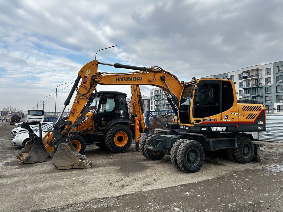 Экскаватор колесный Hyundai 140w гидромолод
