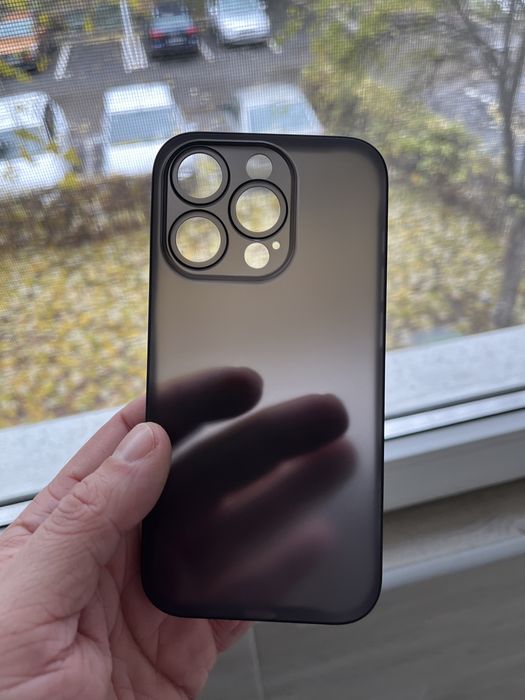 Husa ULTRA SLIM 0,2mm Negru Mat iPhone 16 15 14 Pro 13 12 11 Pro,XS