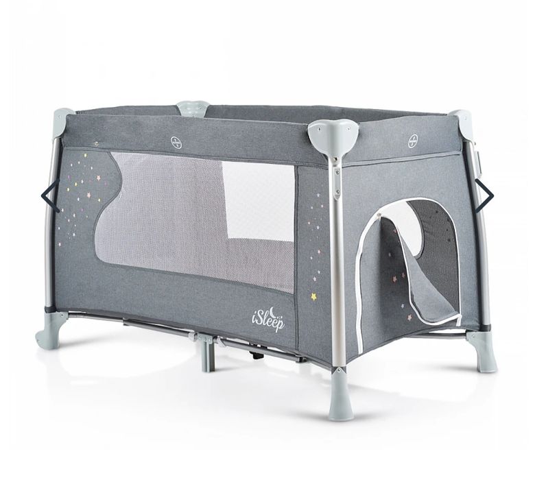 Бебешка кошара CANGAROO Isleep сива