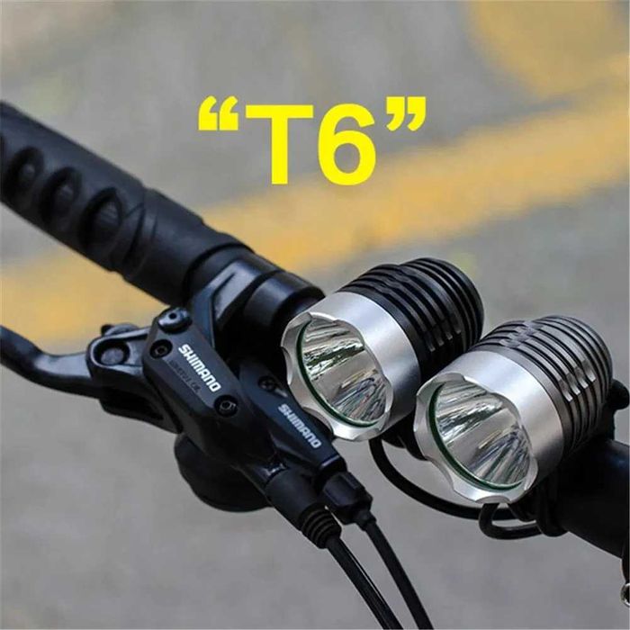 Lanterna Frontala/Far Lanterna de Bicicleta de Mare Putere Led 2×CREE