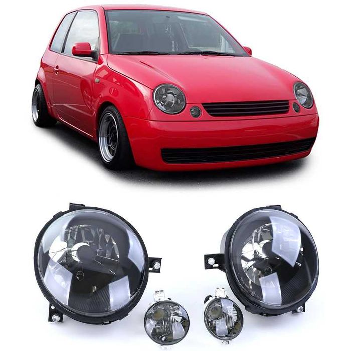 Фарове + мигачи VW LUPO Тъмни опушени Нови Тунинг Черни затъмнени Лупо