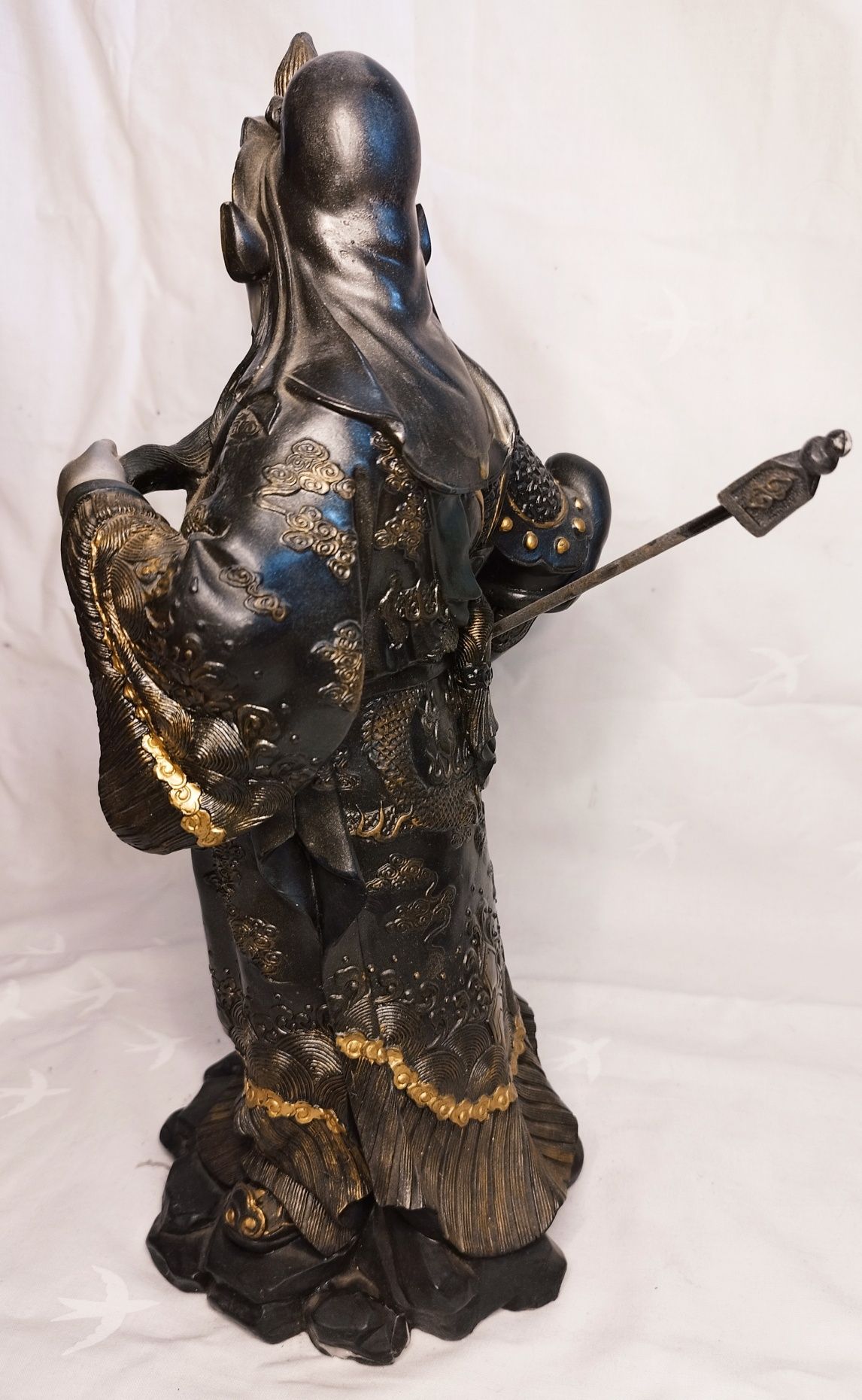 Statueta Razboinic Samurai, rasina acrilica, Regency Fine Art, 37cm.