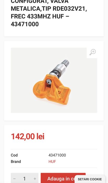 Jenti aliaj 205/60/R16 Dezent 16”  TZ cu senzori presiune
