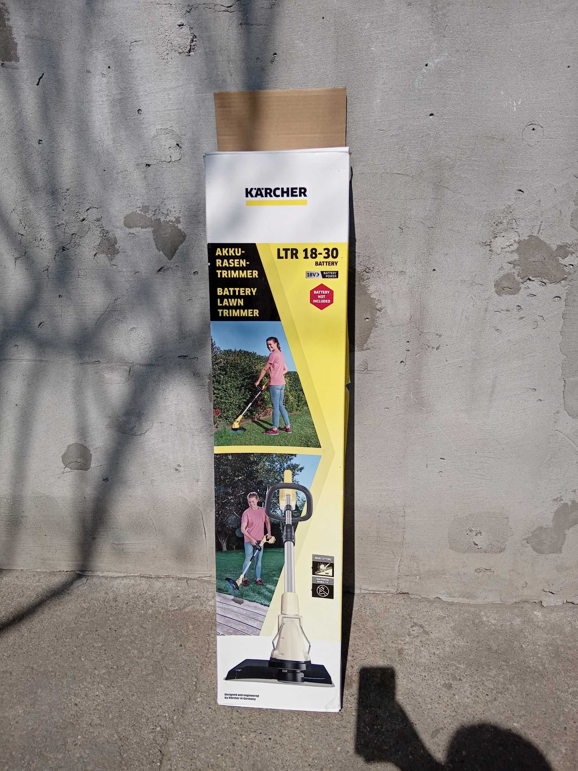 Trimmer telescopic pe baterie pentru gazon  (karcher)