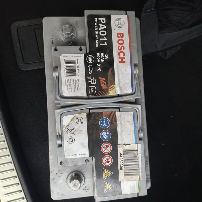 Акумулатор Bosch AGM 80Ah 800Ah Start stop
