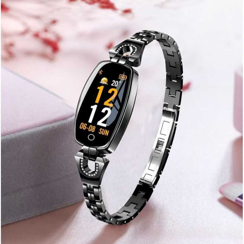 Промо! Дамска Елегантна Смарт ГРИВНА H8 / часовник Smart Bracelet