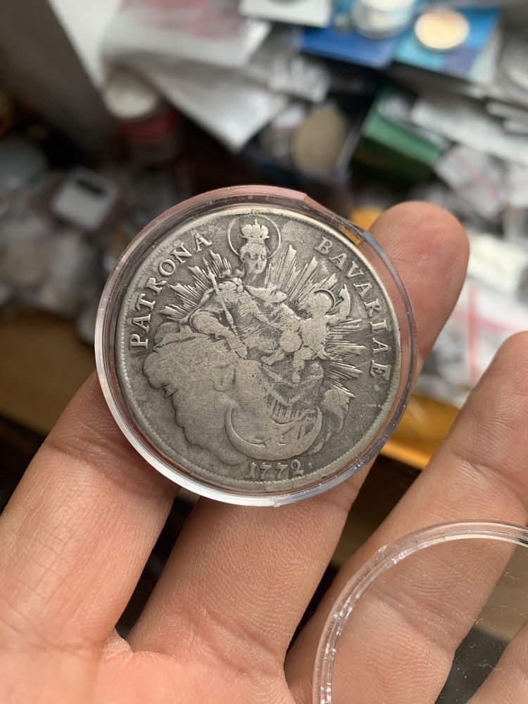 1 crown 1845, taler 1772 monede argint colectie