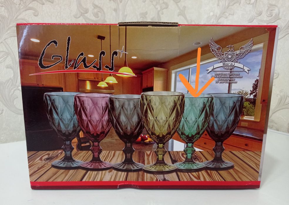 Фужеры новые в упаковке