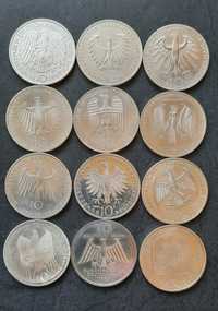 Monede comemorative de argint - 10 DM, anii 1987 - 1997