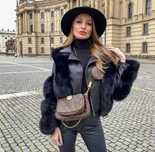 Jacheta piele eco și blana artificiala New Collection