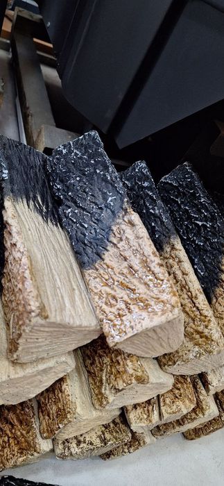 Декоративные керамические дрова для камина