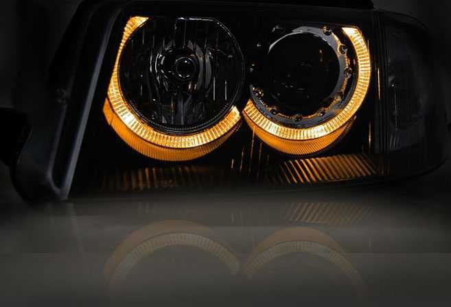 фарове VW Пасат б5.5 Angle Eyes Тъмни Опушени Нови pasat B5.5 Passat