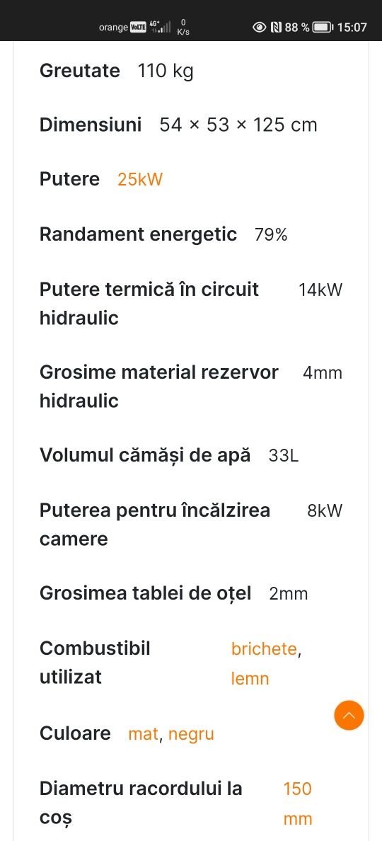 Termosemineu Aqua 25kw