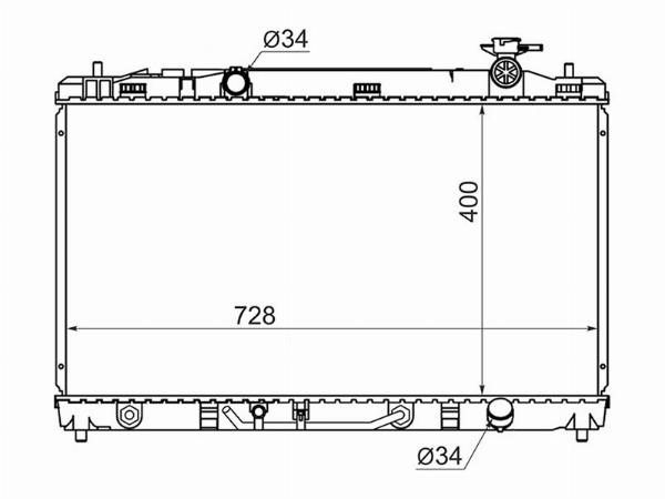 Радиатор  Toyota Camry
