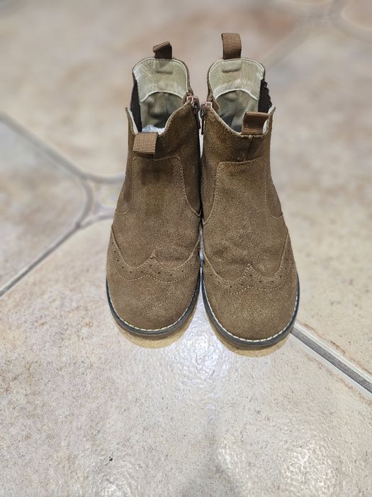 Ghete piele pentru copii mărimea 32