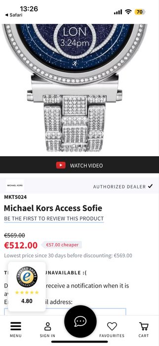 Смарт часовник Michael Kors