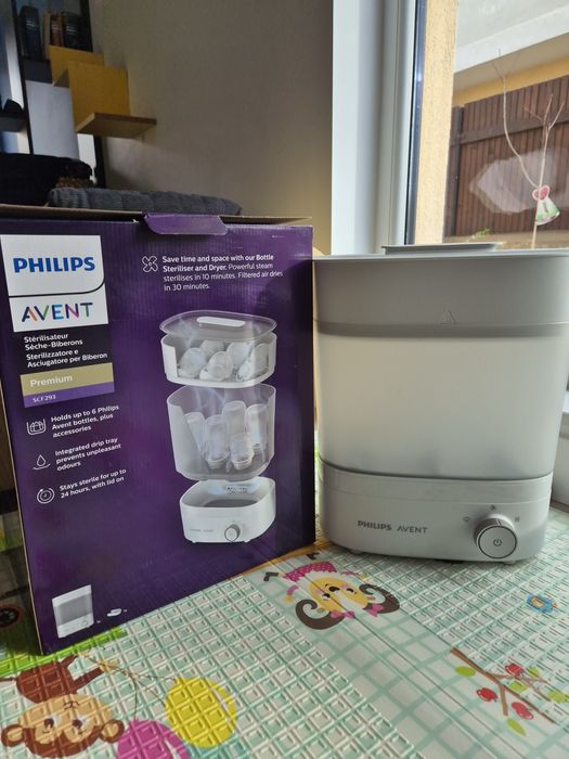 Vand sterilizator si uscator de biberoane Philips