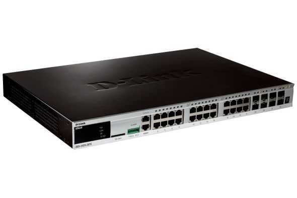 Коммутатор D-LINK DGS-3420-28TC 24 портами 1000Base-T 
 4 порта 10 G