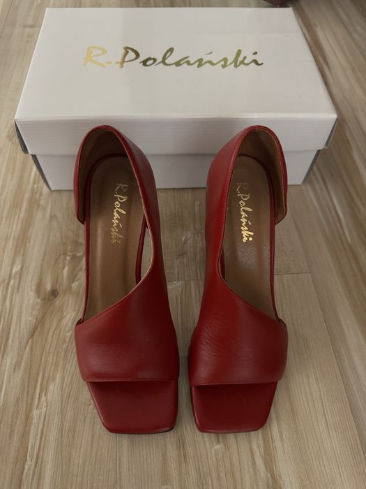 Обувки на ток естествена кожа