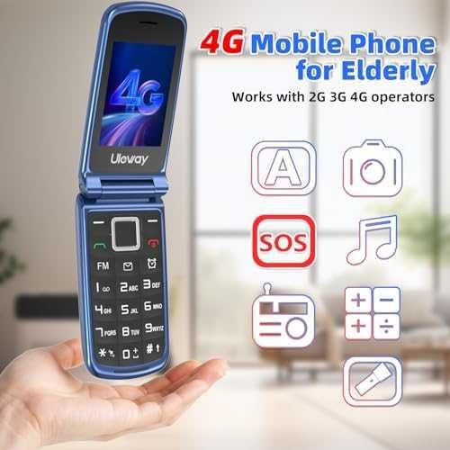 Нов Лесен за употреба мобилен телефон 4G  зарядна станция за възрастни