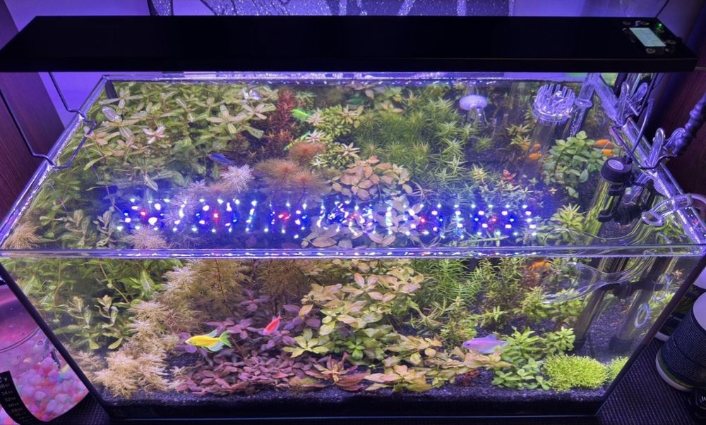 Lampa acvariu Full Spectrum WRGB Aluminiu (60-80cm)