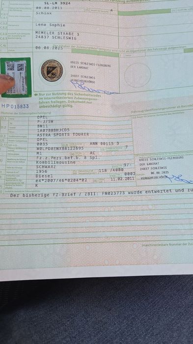 Nu s-au scos Nr in tara motor 2000 cdti