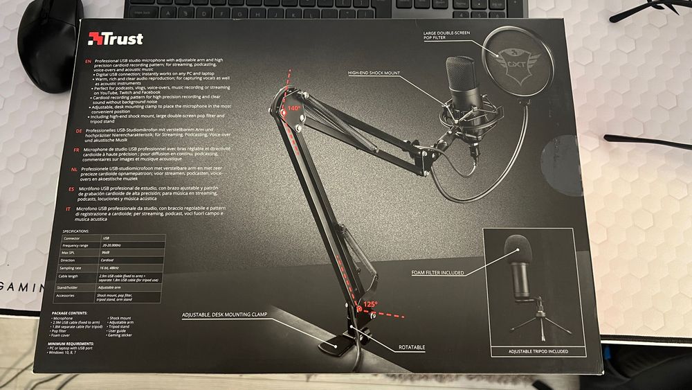 Microfon Trust GXT 252 Emita Plus Streaming