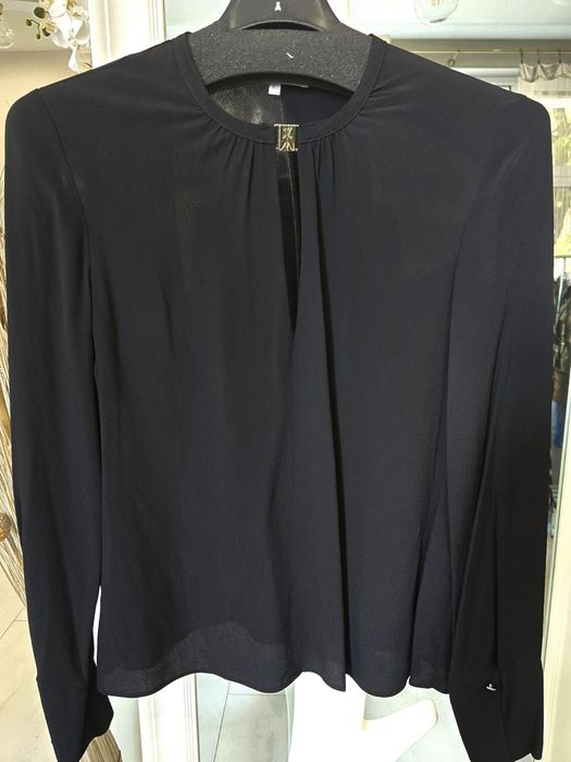 Черна блуза Patrizia Pepe, закопчалка Fly,размер 40/S,ново!