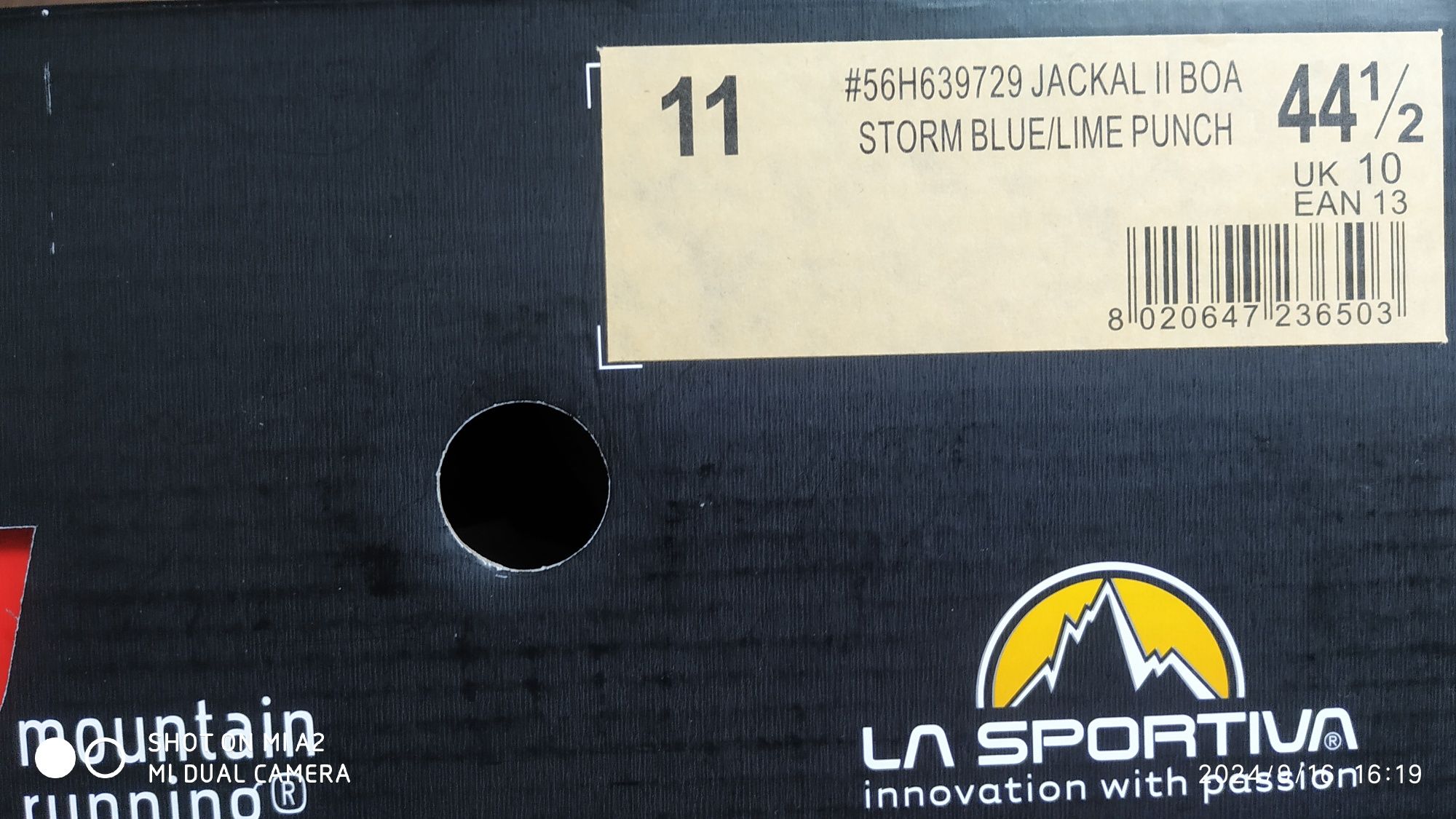 La Sportiva Jackal 2 Boa Storm Blue/Lime Punch 44,5
