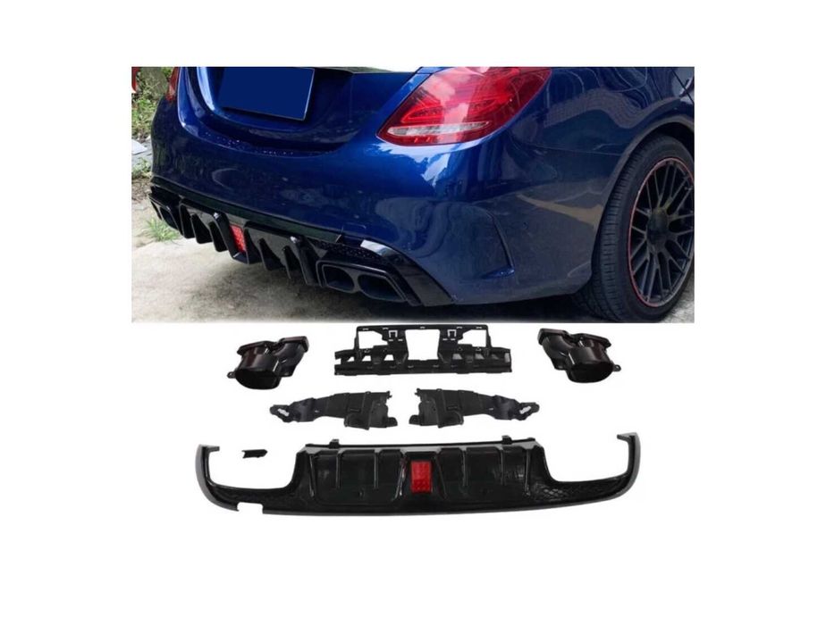 Дифузьор с накиници BRABUS OPTIK ЗА MERCEDES C-CLASS W205 / S205
