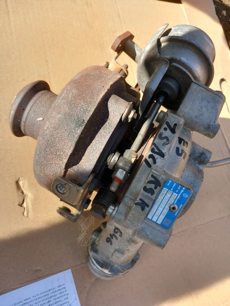 Turbina Renault Megane Clio Scenic 1.5 DCI Euro 5. 2009-2014