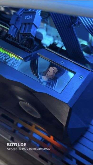 Gpu Aorus RTX 3070 Master 8 GB недавно сделал профилактику