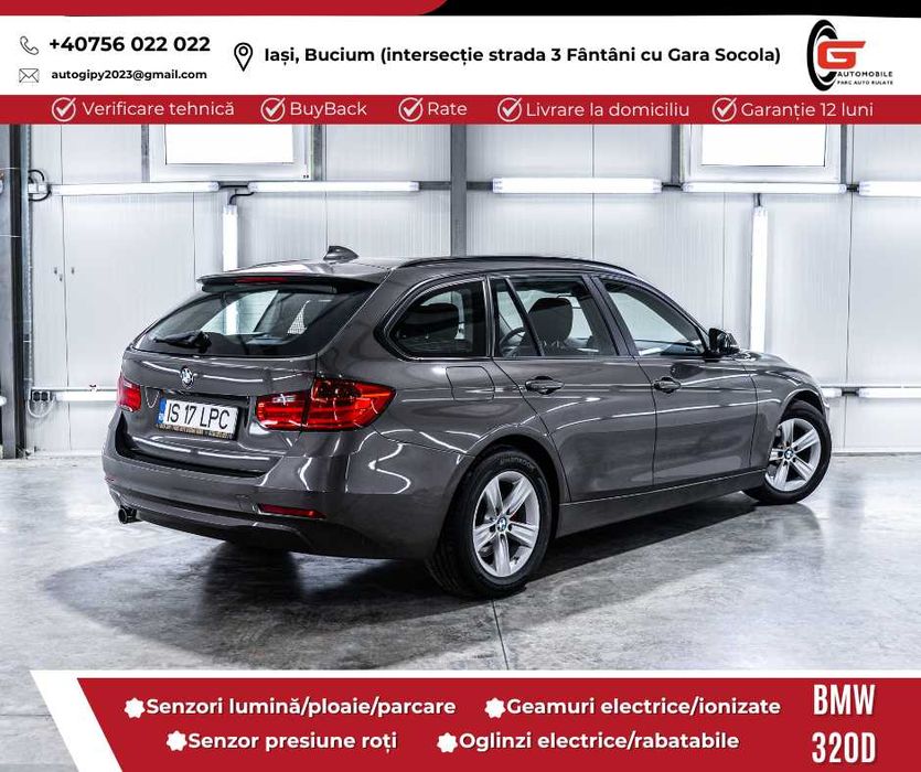 BMW 320D 185CP Înmatriculat RO Climatronic Navi Senzori Scaune sport