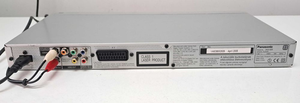 Panasonic S 29 DVD CD player High Mat audio