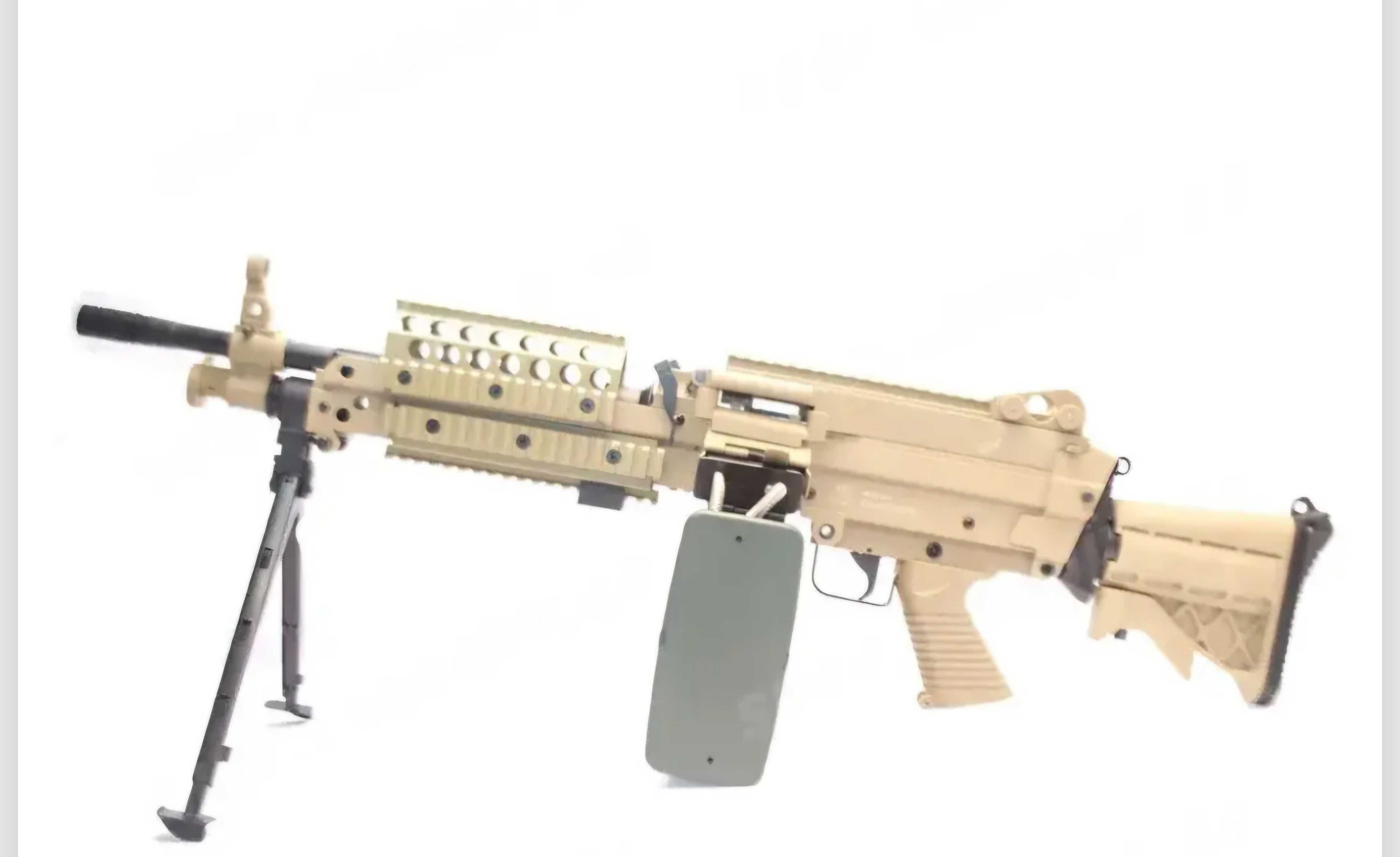 Airsoft картечница fn m249 mk46 Ugraded на 2 джала