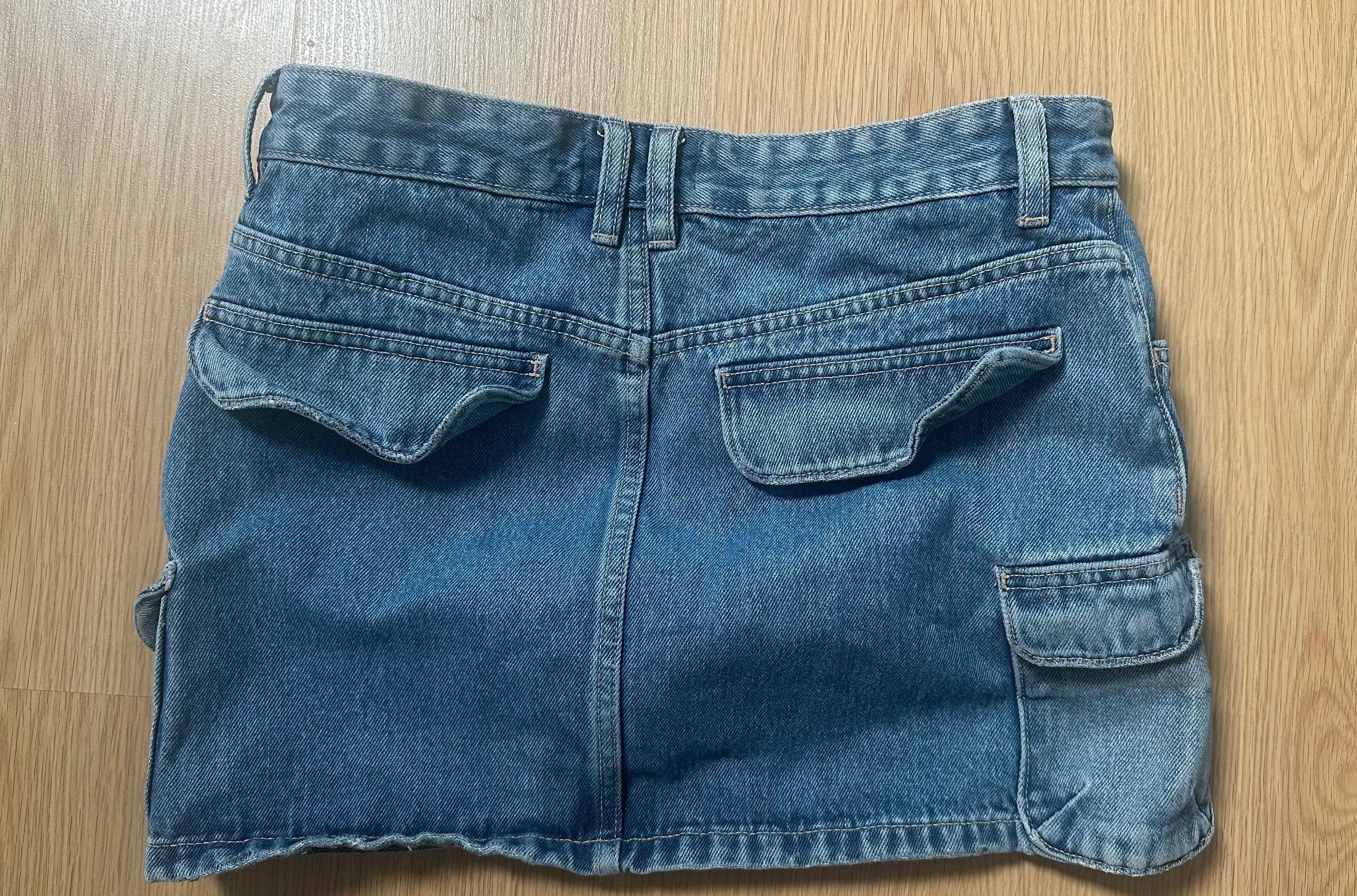 Мини дънкова пола Zara