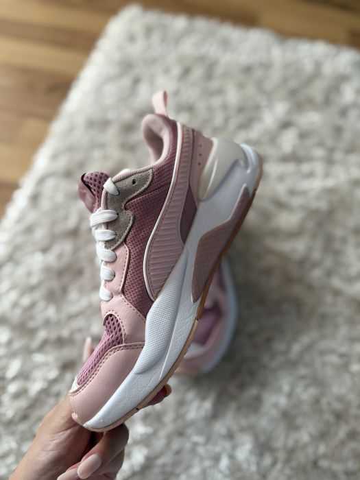 Sneaker Puma roz cu alb