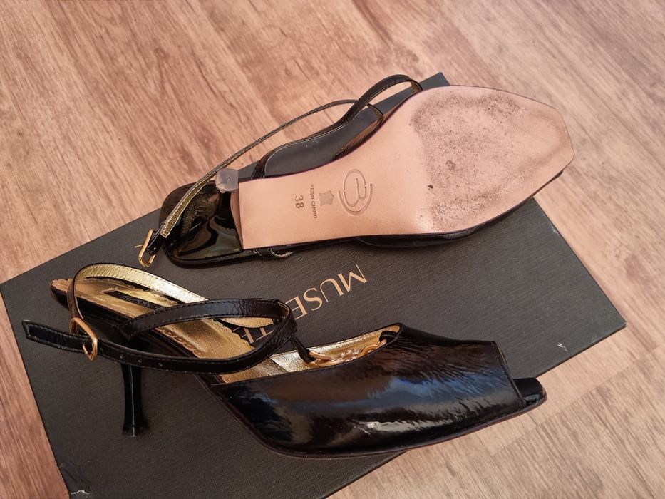 Pantofi Musette 38 de ocazie cu strasuri toc 5 cm