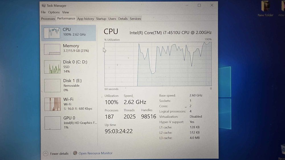 Laptop Toshiba Portege, i7-4510U