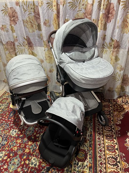 Каляска 3 в 1 в хорошем состоянии