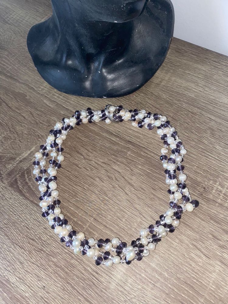 Colier dublu din perle naturale