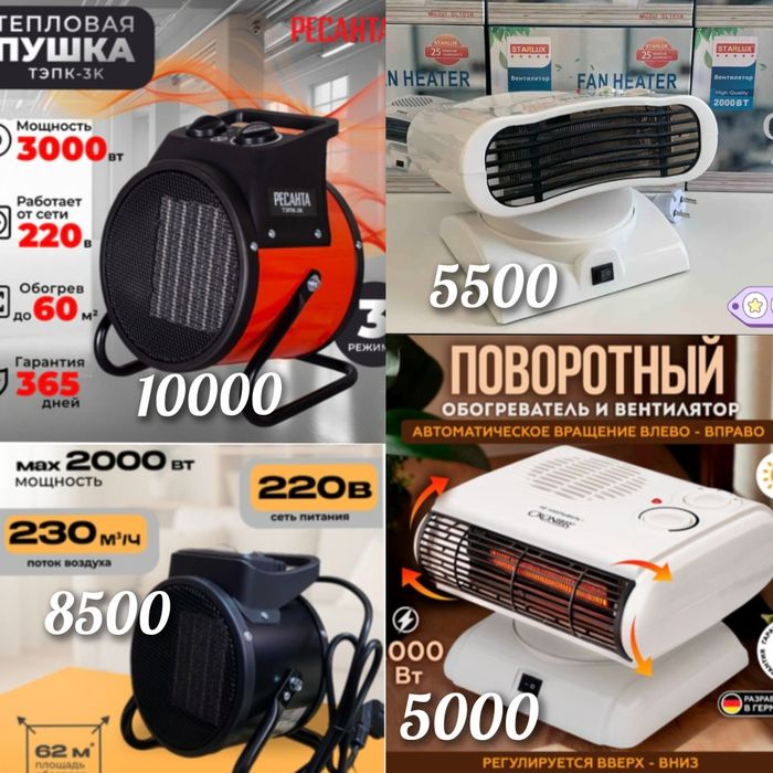 Обогреватель. Тепловая пушка. Ветродуй. Пушка-обогреватель
